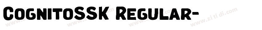 CognitoSSK Regular字体转换 CognitoSSK Regular字体转换